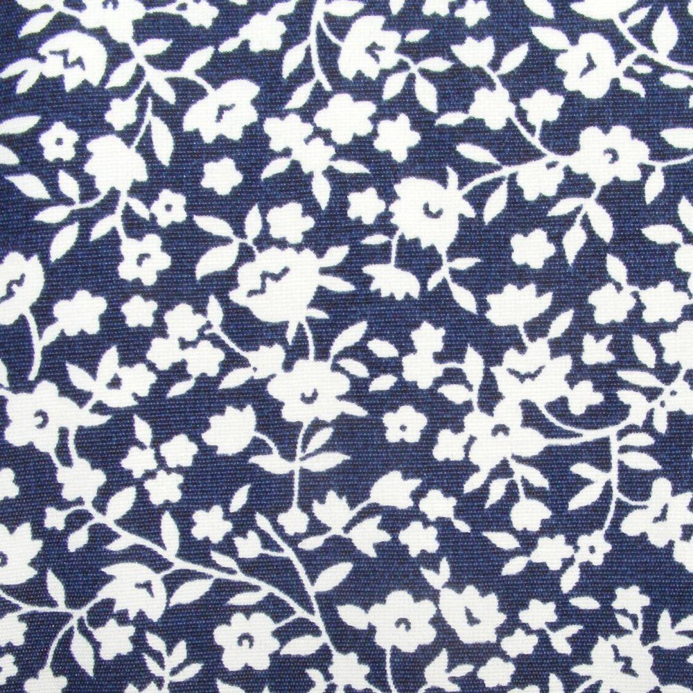 MS. BASIA Dress, VINTAGE 10, Blue Floral, Golden buttons, Short sleeve, Insert - Picture 10 of 14